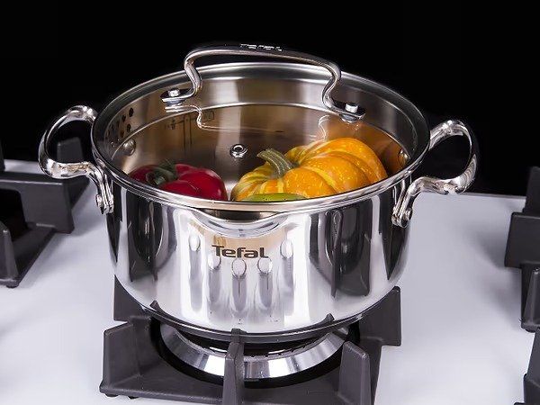 Коструля з кришкою Tefal DUETTO+, діаметр 20 см, нержавіюча сталь , об'єм 2,9 л.