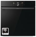 Духова шафа Gorenje електрична, 77л, A+, пара, дисплей, Wi-Fi, чорний
