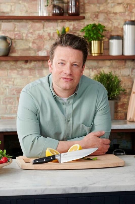 Ніж шеф-кухаря Tefal Jamie Oliver, довжина леза 20 см, нержавіюча сталь