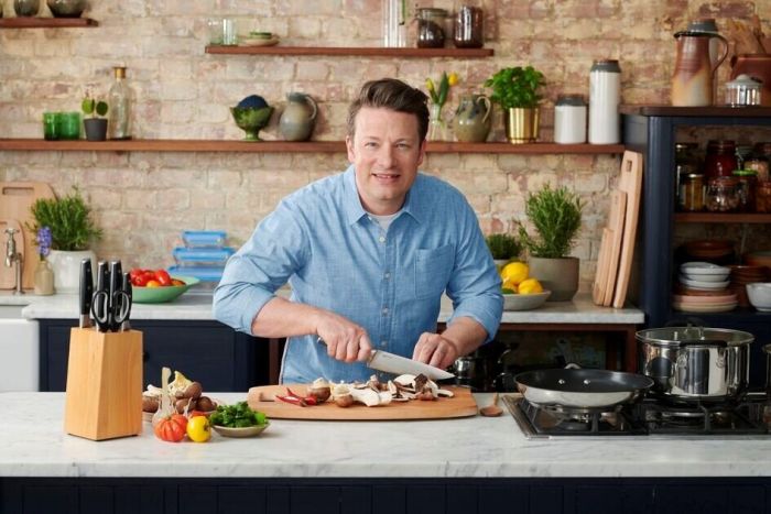 Ніж шеф-кухаря Tefal Jamie Oliver, довжина леза 20 см, нержавіюча сталь