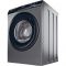 Пральна машина Haier фронтальна, 8кг, 1400, A+++, 56см, дисплей, пара, інвертор, люк чорний, прямий привід, cріблястий