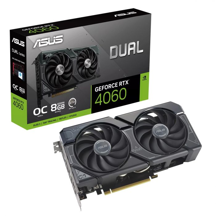 Відеокарта ASUS GeForce RTX 4060 8GB GDDR6 DUAL OC DUAL-RTX4060-O8G