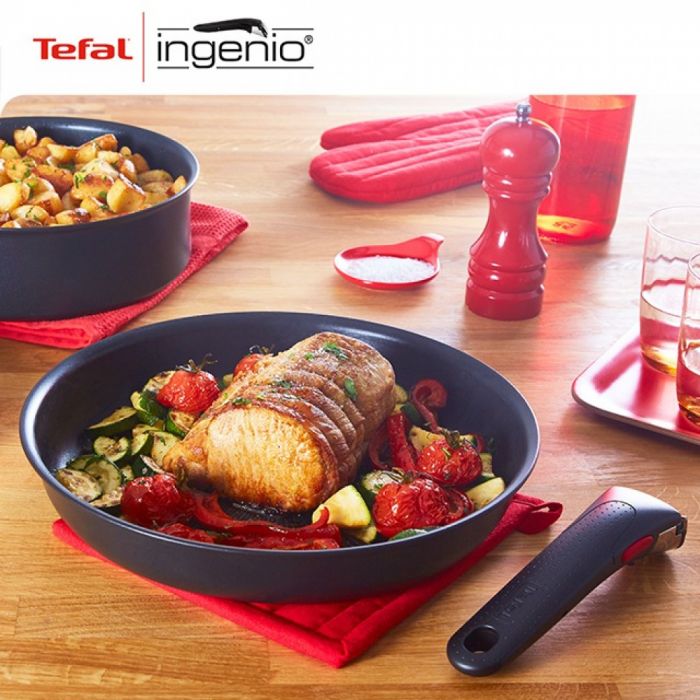 Набір посуду Tefal Ingenio Natural Force 7 предметів, алюміній, 16 см, 26 см, 26 см, 3 пред. Аксес. Змінна ручка