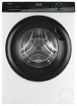 Пральна машина Haier фронтальна, 8кг, 1400, A+++, 56см, дисплей, пара, інвертор, люк чорний, прямий привід, білий