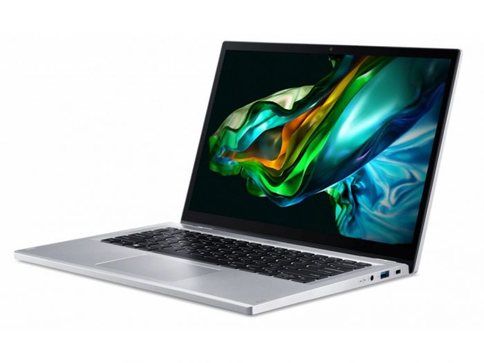 Ноутбук Acer Aspire 3 Spin 14  A3SP14-31PT 14" WUXGA IPS Touch, Intel i3-N305, 8GB, F256GB, UMA, Lin, сріблястий