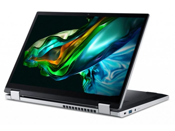 Ноутбук Acer Aspire 3 Spin 14  A3SP14-31PT 14" WUXGA IPS Touch, Intel i3-N305, 8GB, F256GB, UMA, Lin, сріблястий