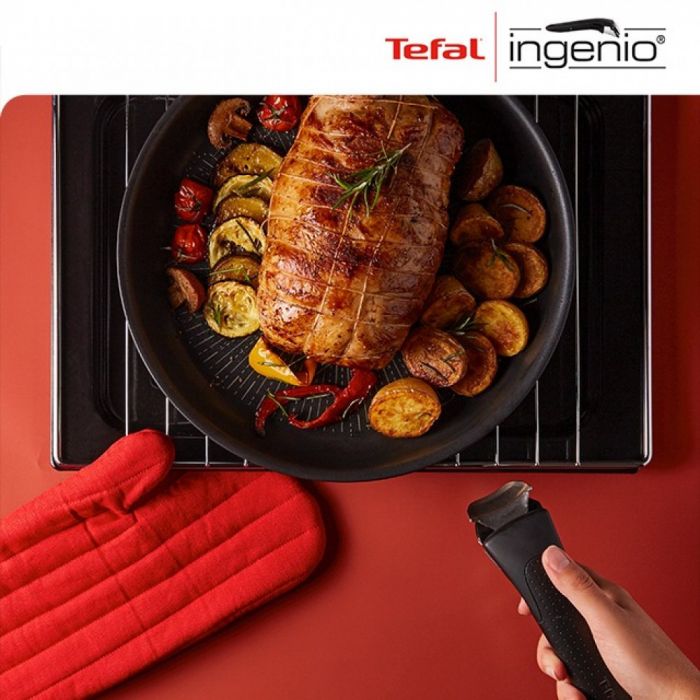 Набір посуду Tefal Ingenio Daily Chef 8 предметів, алюміній, кришка, змінна ручка