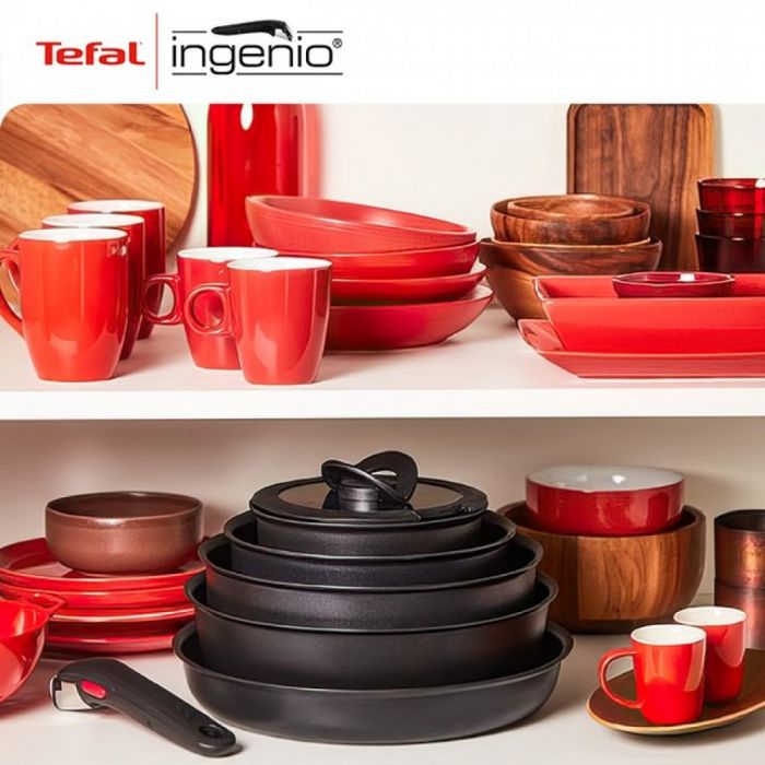 Набір посуду Tefal Ingenio Daily Chef 8 предметів, алюміній, кришка, змінна ручка