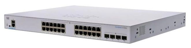 Комутатор Cisco CBS250 Smart 24-port GE, 4x1G SFP