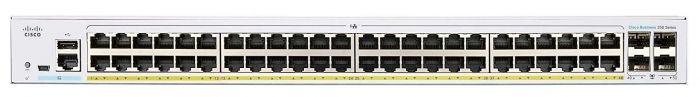 Комутатор Cisco CBS250 Smart 48-port GE, PoE, 4x1G SFP