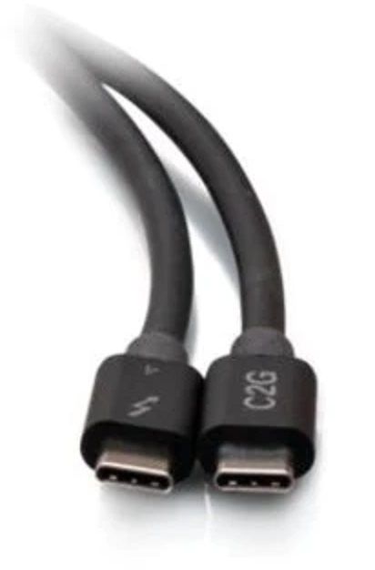 Кабель C2G USB-C Thunderbolt 4 2.0м активний 40Гбс чорний