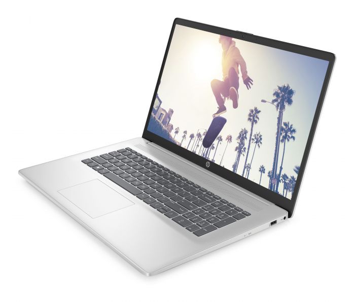 Ноутбук HP 17-cn2000ua 17.3" FHD IPS AG, Intel i5-1235U, 16GB, F512GB, UMA, Win11, сріблястий