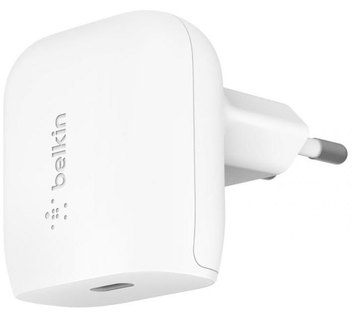 Зарядний пристрій мережевий Belkin 20Вт USB-C PD PPS, білий