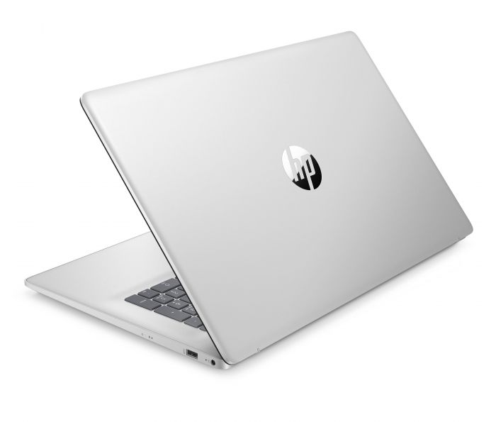 Ноутбук HP 17-cn2009ua 17.3" FHD IPS AG, Intel i7-1255U, 16GB, 1TB+F512GB, NVD550-2, DOS, сріблястий