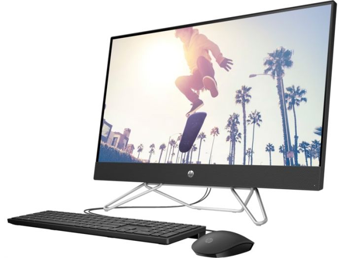 Комп'ютер персональний моноблок HP All-in-One 27" FHD IPS AG, AMD R5-5500U, 8GB, F512GB, UMA, WiFi, кл+м, DOS, чорний