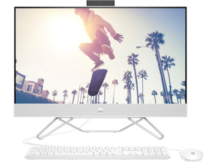 Комп'ютер персональний моноблок HP All-in-One 27" FHD IPS AG, AMD R5-5500U, 16GB, F512GB, UMA, WiFi, кл+м, DOS, білий