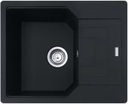 Кухонна мийка Franke Urban UBG 611-62/114.0631.466/фраграніт/антибактеріальний захист/620х500х220/врізна, врівень зі стільницею/чорний матовий