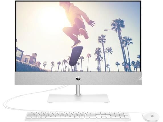 Комп'ютер персональний моноблок HP Pavilion 23.8" FHD IPS AG, Intel i5-12400T, 8GB, F512GB, UMA, WiFi, кл+м, DOS, білий