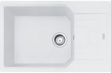 Кухонна мийка Franke Urban UBG 611-78 XL/114.0574.981/фраграніт/антибактеріальний захист/780х500х220/врізна, врівень зі стільницею/білий