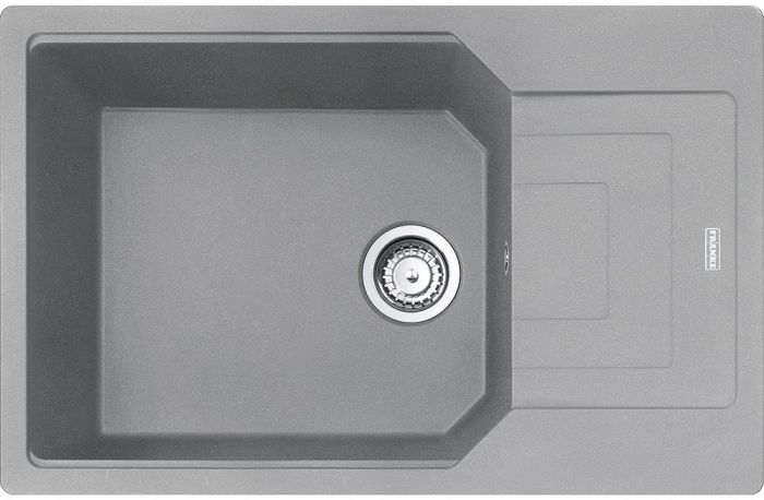 Кухонна мийка Franke Urban UBG 611-78 XL/114.0574.982/фраграніт/антибактеріальний захист/780х500х220/врізна, врівень зі стільницею/сірий камень