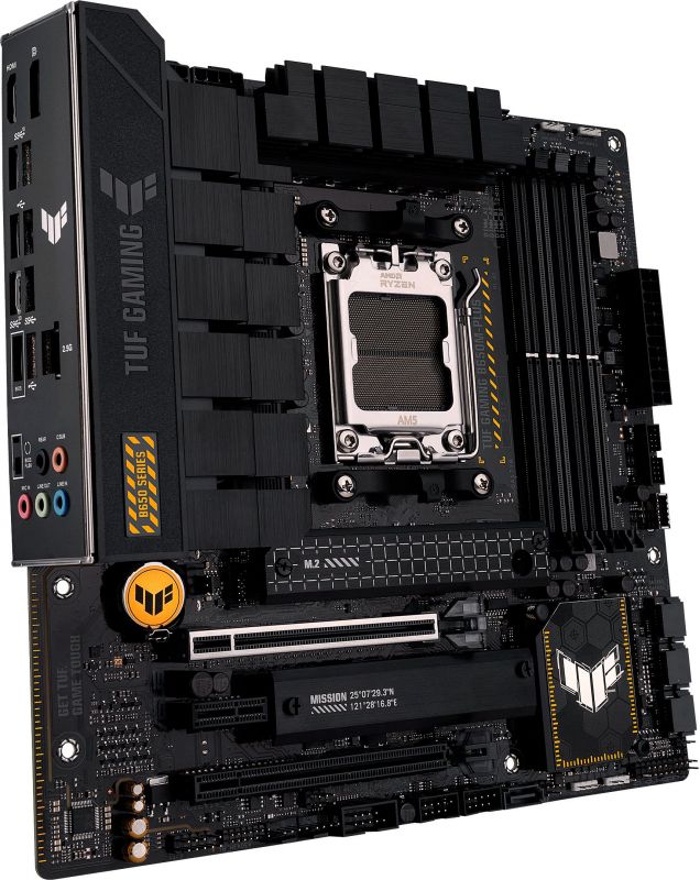 Материнcька плата ASUS TUF GAMING B650M-PLUS sAM5 B650 4xDDR5 M.2 HDMI DP mATX