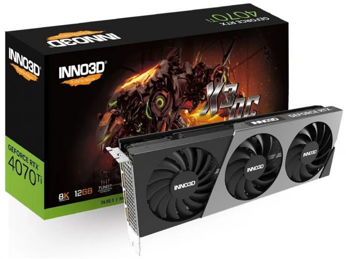 Відеокарта INNO3D GeForce RTX 4070 Ti 12Gb GDDR6X X3 OC