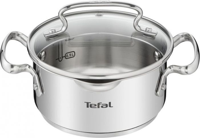 Каструля з кришкою Tefal Duetto+ , 16 см, 1.5 л , нержавіюча сталь