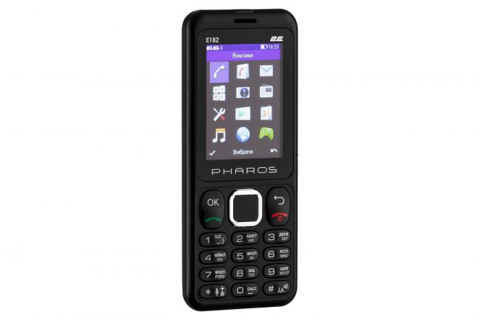 Мобільний телефон 2E E182 2.4" 2SIM, 1700mAh, Чорний