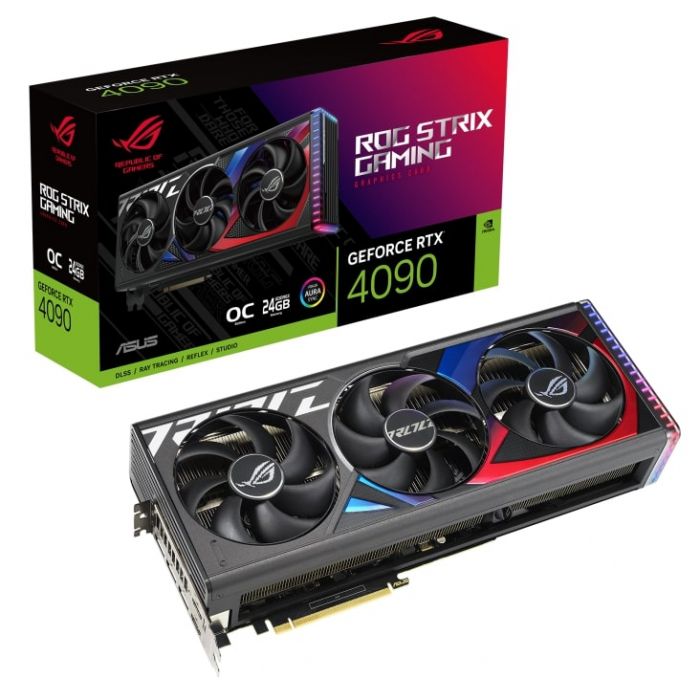 Відеокарта ASUS GeForce RTX 4090 24GB GDDR6X STRIX OC GAMING ROG-STRIX-RTX4090-O24G-GAMING