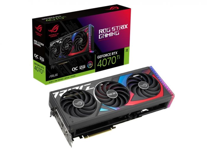 Відеокарта ASUS GeForce RTX 4070 TI 12GB GDDR6X GAMING STRIX ROG-STRIX-RTX4070TI-12G-GAMING