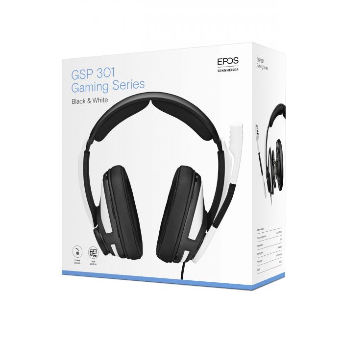 Гарнітура EPOS|SENNHEISER GSP 301, 3.5мм, black/white