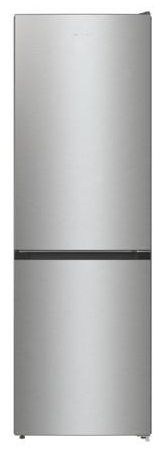 Холодильник з нижн. мороз. камерою Gorenje, 185х60х60см, 2 двері, 203(99)л, А++, NoFrost+, LED дисплей, Зона св-ті, нерж