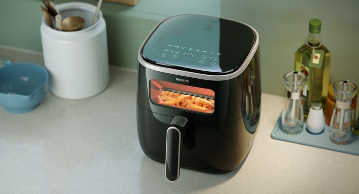 Мультипіч PHILIPS Airfryer 3000 Series XL, 1700Вт, чаша-5,6л, сенсорне керування, пластик, чорний