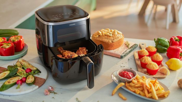 Мультипіч PHILIPS Airfryer 3000 Series XL, 1700Вт, чаша-5,6л, сенсорне керування, пластик, чорний