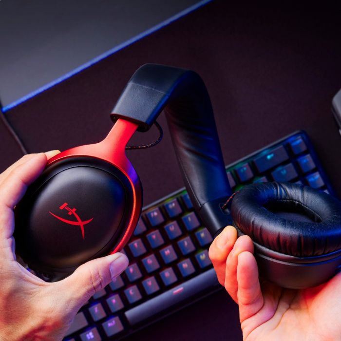 Гарнiтура HyperX Cloud III 3.5mm/USB-A/USB-C Black/Red