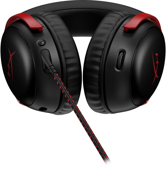 Гарнiтура HyperX Cloud III 3.5mm/USB-A/USB-C Black/Red