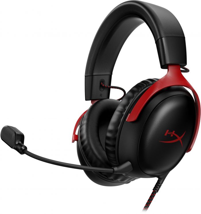 Гарнiтура HyperX Cloud III 3.5mm/USB-A/USB-C Black/Red