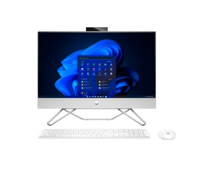 Комп'ютер персональний моноблок HP 240-G9 23.8" FHD IPS AG, Intel i3-1215U, 8GB, F256GB, UMA, WiFi, кл+м, 3р, Win11P, білий
