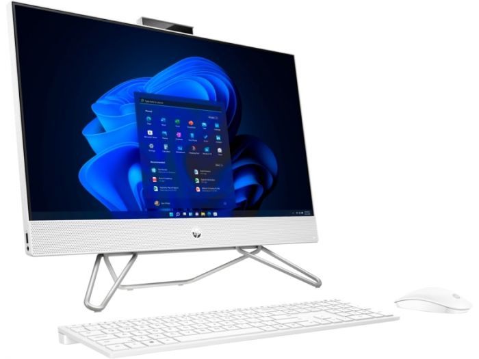 Комп'ютер персональний моноблок HP 240-G9 23.8" FHD IPS AG, Intel i3-1215U, 8GB, F256GB, UMA, WiFi, кл+м, 2р, DOS, білий