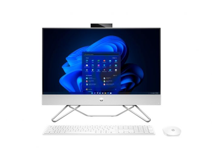 Комп'ютер персональний моноблок HP 240-G9 23.8" FHD IPS AG, Intel i3-1215U, 8GB, F256GB, UMA, WiFi, кл+м, 2р, DOS, білий