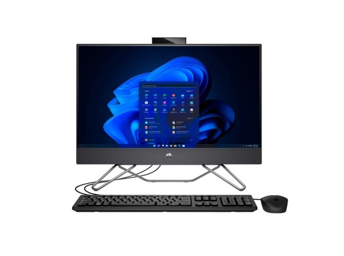 Комп'ютер персональний моноблок HP 240-G9 23.8" FHD IPS AG, Intel i7-1255U, 16GB, F512GB, UMA, WiFi, кл+м, 3р, Win11P, чорний