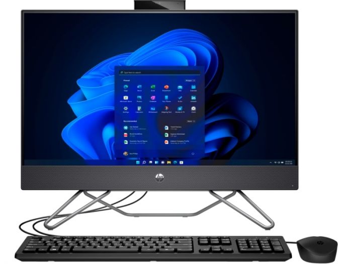 Комп'ютер персональний моноблок HP 240-G9 23.8" FHD IPS AG, Intel P J5040, 8GB, F256GB, UMA, WiFi, кл+м, DOS, чорний