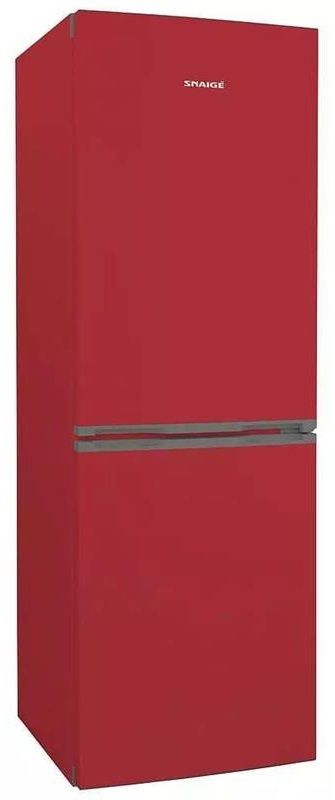 Холодильник Snaige з нижн. мороз., 176x62х65, холод.відд.-191л, мороз.відд.-88л, 2дв., A++, ST, червоний