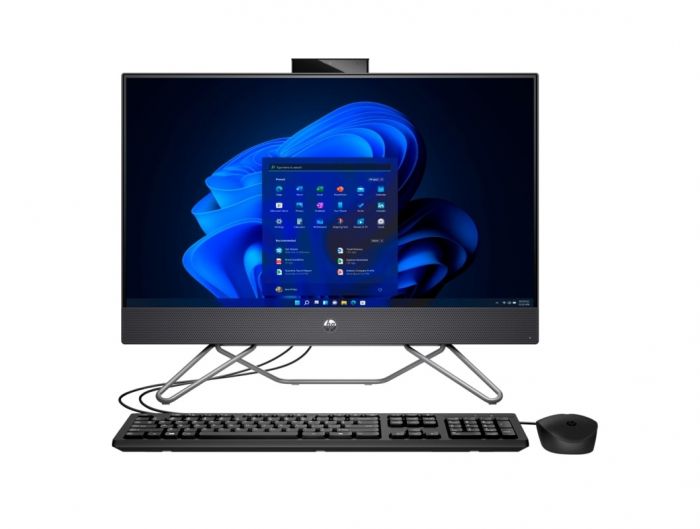 Комп'ютер персональний моноблок HP 240-G9 23.8" FHD VA AG, Intel i5-1235U, 16GB, F256GB, UMA, WiFi, кл+м, 3р, DOS, чорний