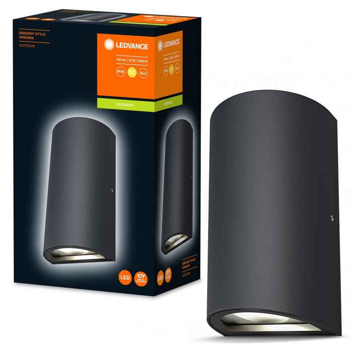 Cвітильник фасадний LEDVANCE ENDURA STYLE UPDOWN 12Вт 3000К 700Лм чорний