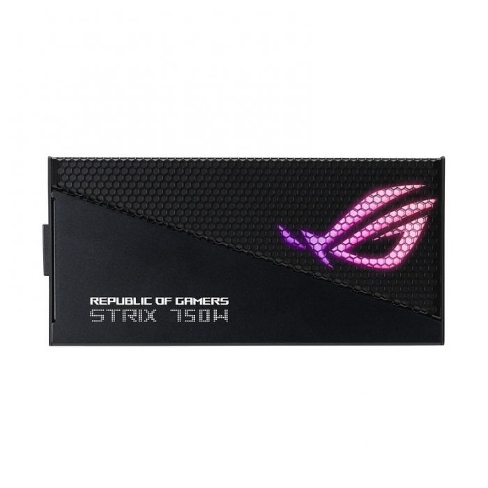 Блок живлення ASUS ROG STRIX AURA  (750W), >90%, 80+ Gold, 135мм, 1xMB 24pin(20+4), 2xCPU 8pin(4+4), 4xMolex, 5xSATA, 3xPCIe 8pin(6+2), Fully Modular, ARGB, ROG-STRIX-750G-AURA-GAMING