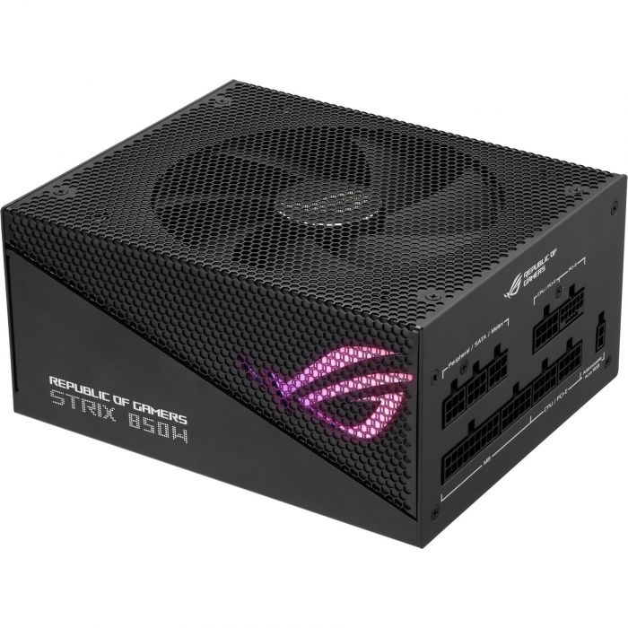 Блок живлення ASUS ROG STRIX AURA  (850W), >90%, 80+ Gold, 135мм, 1xMB 24pin(20+4), 2xCPU 8pin(4+4), 4xMolex, 5xSATA, 4xPCIe 8pin(6+2), Fully Modular, ARGB, ROG-STRIX-850G-AURA-GAMING