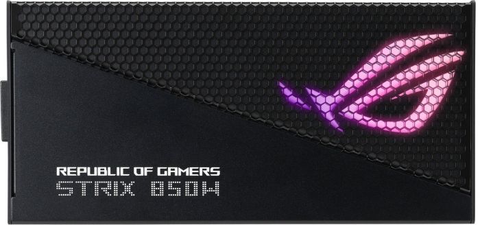 Блок живлення ASUS ROG STRIX AURA  (850W), >90%, 80+ Gold, 135мм, 1xMB 24pin(20+4), 2xCPU 8pin(4+4), 4xMolex, 5xSATA, 4xPCIe 8pin(6+2), Fully Modular, ARGB, ROG-STRIX-850G-AURA-GAMING