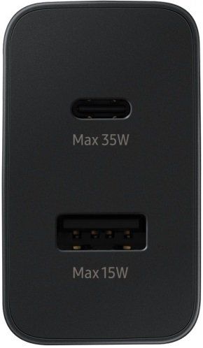 Мережевий зарядний пристрій Samsung 35W Wall Charger Duo (w/o cable) Black