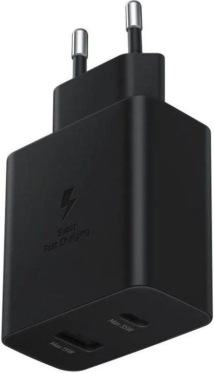 Мережевий зарядний пристрій Samsung 35W Wall Charger Duo (w/o cable) Black